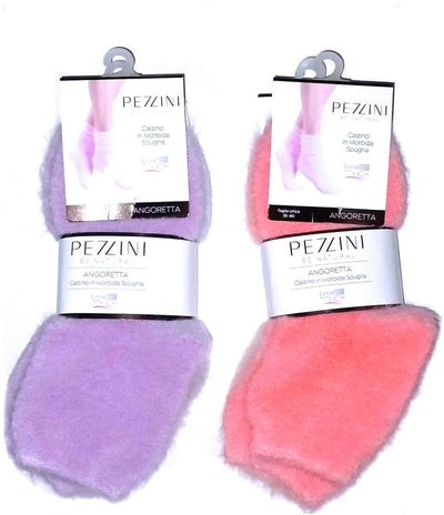 6 Paia di Calzettoni da Donna Invernali Morbidi Calzini in Angoretta Tg. Unica 35/40 Pezzini