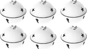 6 palline a campanella natalizie in metallo Bianco lucido da Ø 5 cm Casa e cucina/Decorazioni per interni/Addobbi e decorazioni per ricorrenze/Decorazioni natalizie/Addobbi e decorazioni/Campanelli e campanelli da slitta MagiediNatale.it - Altamura, Commerciovirtuoso.it