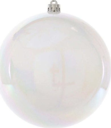 6 palline natalizie in PVC Bianco da Ø 10 cm, Pendaglio Tinta Unita Casa e cucina/Decorazioni per interni/Addobbi e decorazioni per ricorrenze/Decorazioni natalizie/Addobbi e decorazioni/Palle e palline MagiediNatale.it - Altamura, Commerciovirtuoso.it