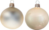 6 palline natalizie in vetro Beige Lucido e Opaco da Ø 10 cm, Pendaglio Tinta Unita Casa e cucina/Decorazioni per interni/Addobbi e decorazioni per ricorrenze/Decorazioni natalizie/Addobbi e decorazioni/Palle e palline MagiediNatale.it - Altamura, Commerciovirtuoso.it