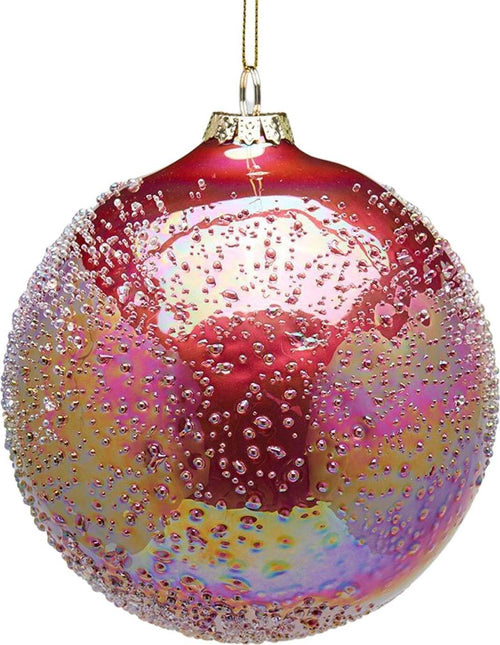 6 palline natalizie in vetro con Microbolle Rosso cangiante Ø 12 cm, Pendaglio decorato Collezione EDG 2021 Casa e cucina/Decorazioni per interni/Addobbi e decorazioni per ricorrenze/Decorazioni natalizie/Addobbi e decorazioni/Palle e palline MagiediNatale.it - Altamura, Commerciovirtuoso.it