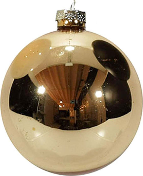 6 palline natalizie in vetro Oro Lucido da Ø 10 cm, Pendaglio Tinta Unita Casa e cucina/Decorazioni per interni/Addobbi e decorazioni per ricorrenze/Decorazioni natalizie/Addobbi e decorazioni/Palle e palline MagiediNatale.it - Altamura, Commerciovirtuoso.it