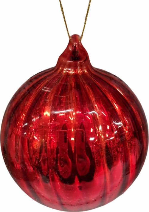 6 palline natalizie in vetro Rosso Lucido a spicchi da Ø 8 cm, Pendaglio Tinta Unita Casa e cucina/Decorazioni per interni/Addobbi e decorazioni per ricorrenze/Decorazioni natalizie/Addobbi e decorazioni/Palle e palline MagiediNatale.it - Altamura, Commerciovirtuoso.it
