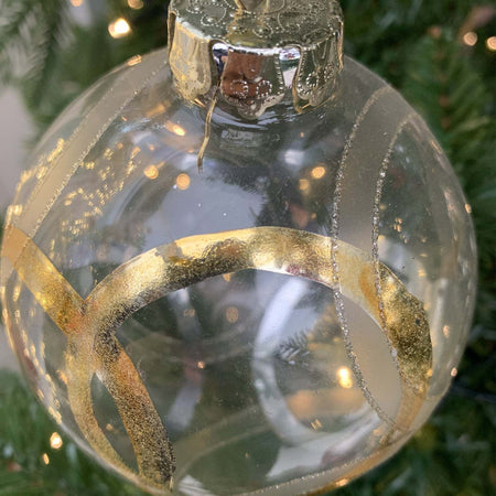 6 palline natalizie in vetro Trasparente con Anelli da Ø 10 cm, Pendaglio Tinta Unita Casa e cucina/Decorazioni per interni/Addobbi e decorazioni per ricorrenze/Decorazioni natalizie/Addobbi e decorazioni/Palle e palline MagiediNatale.it - Altamura, Commerciovirtuoso.it