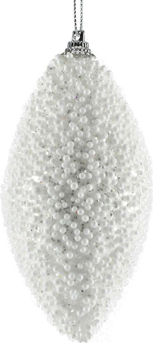 6 palline per albero di natale Bianche da h 12 cm pendaglio decorato Casa e cucina/Decorazioni per interni/Addobbi e decorazioni per ricorrenze/Decorazioni natalizie/Addobbi e decorazioni/Palle e palline MagiediNatale.it - Altamura, Commerciovirtuoso.it