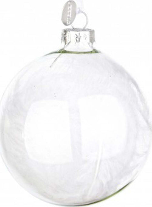 6 Palline per albero di Natale in vetro Bianco Plume con Fiocchi pendaglio Tinta Unita Casa e cucina/Decorazioni per interni/Addobbi e decorazioni per ricorrenze/Decorazioni natalizie/Addobbi e decorazioni/Palle e palline MagiediNatale.it - Altamura, Commerciovirtuoso.it