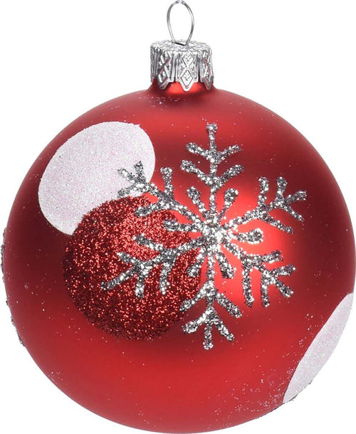6 palline per albero di natale in vetro con glitter da Ø 10 cm pendaglio decorato Casa e cucina/Decorazioni per interni/Addobbi e decorazioni per ricorrenze/Decorazioni natalizie/Addobbi e decorazioni/Palle e palline MagiediNatale.it - Altamura, Commerciovirtuoso.it