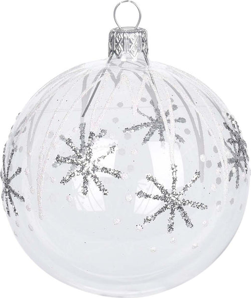 6 palline per albero di natale in vetro con glitter da Ø 10 cm pendaglio decorato Casa e cucina/Decorazioni per interni/Addobbi e decorazioni per ricorrenze/Decorazioni natalizie/Addobbi e decorazioni/Palle e palline MagiediNatale.it - Altamura, Commerciovirtuoso.it