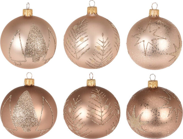 6 palline per albero di natale in vetro con Glitter da Ø 10 cm pendaglio decorato Casa e cucina/Decorazioni per interni/Addobbi e decorazioni per ricorrenze/Decorazioni natalizie/Addobbi e decorazioni/Palle e palline MagiediNatale.it - Altamura, Commerciovirtuoso.it