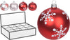 6 palline per albero di natale in vetro da Ø 10 cm pendaglio decorato Casa e cucina/Decorazioni per interni/Addobbi e decorazioni per ricorrenze/Decorazioni natalizie/Addobbi e decorazioni/Palle e palline MagiediNatale.it - Altamura, Commerciovirtuoso.it