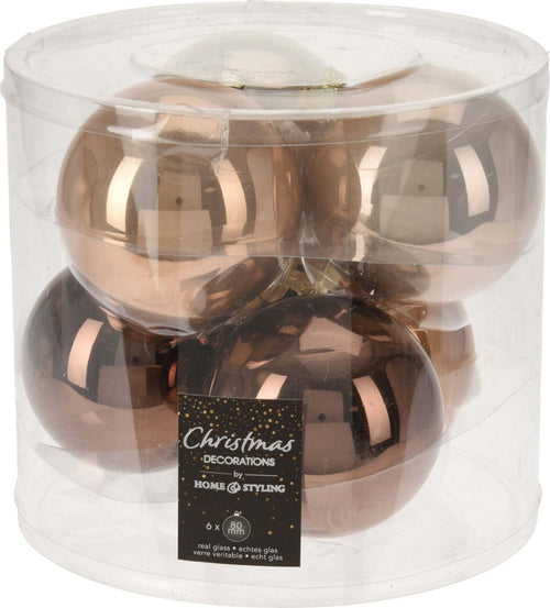 6 palline per albero di natale in vetro da Ø 8 cm pendaglio Tinta unita Casa e cucina/Decorazioni per interni/Addobbi e decorazioni per ricorrenze/Decorazioni natalizie/Addobbi e decorazioni/Palle e palline MagiediNatale.it - Altamura, Commerciovirtuoso.it