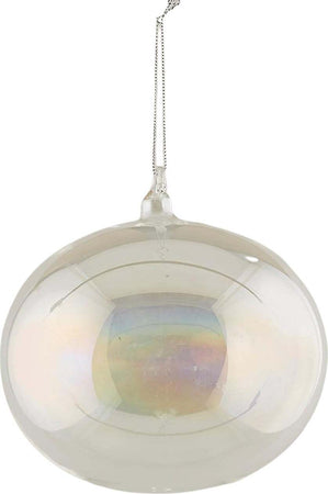 6 Palline per albero di natale in vetro iridescente pendaglio trasparente 12 cm Casa e cucina/Decorazioni per interni/Addobbi e decorazioni per ricorrenze/Decorazioni natalizie/Addobbi e decorazioni/Palle e palline MagiediNatale.it - Altamura, Commerciovirtuoso.it