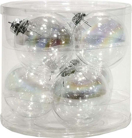 6 palline per albero di Natale in vetro pendaglio trasparente cangiante Casa e cucina/Decorazioni per interni/Addobbi e decorazioni per ricorrenze/Decorazioni natalizie/Addobbi e decorazioni/Palle e palline MagiediNatale.it - Altamura, Commerciovirtuoso.it