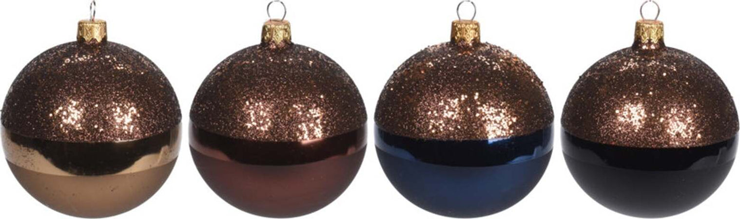 6 palline per albero di natale in vetro ramato da Ø 10 cm pendaglio decorato Casa e cucina/Decorazioni per interni/Addobbi e decorazioni per ricorrenze/Decorazioni natalizie/Addobbi e decorazioni/Palle e palline MagiediNatale.it - Altamura, Commerciovirtuoso.it