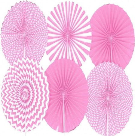 6-Pendente-Rosone-Ventaglio-Rosa-Addobbo-In-Carta-35.5cm-Compleanni-Photo-Boot