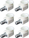 6-PEZZI---SUPPORTO-REGGIPIANO-CON-VENTOSA-IN-PLASTICA-BIANCA-13x15MM---CON-PERNO-DA-AVVITARE-IN-ACCIAIO-Ø5MM
