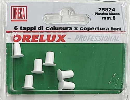6-PEZZI---TAPPI-DI-CHIUSURA-PER-COPERTURA-FORI---IN-PLASTICA-BIANCA-Ø6MM