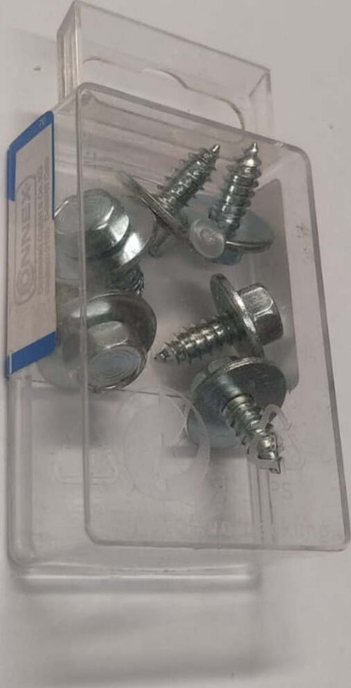 6-PEZZI---VITI-PER-LAMIERA-6,3x16MM---CON-TESTA-ESAGONALE-E-RONDELLA