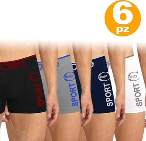 6 PEZZI BOXER UOMO L/XL COMODI PARIGAMBE COLORI ASSORTITI MUTANDE SLIP Moda/Uomo/Abbigliamento/Intimo/Boxer Trade Shop italia - Napoli, Commerciovirtuoso.it