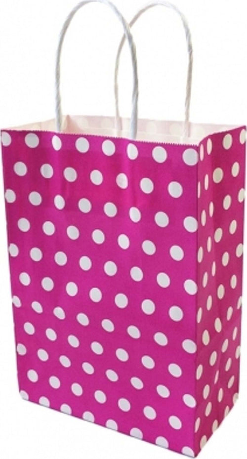 6 PEZZI BUSTA BUSTE DA REGALO SHOPPERS IN CARTA CON MANICI FUCSIA POIS 21X14.5X8 Casa e cucina/Hobby creativi/Articoli per confezioni regalo/Sacchetti da regalo Trade Shop italia - Napoli, Commerciovirtuoso.it