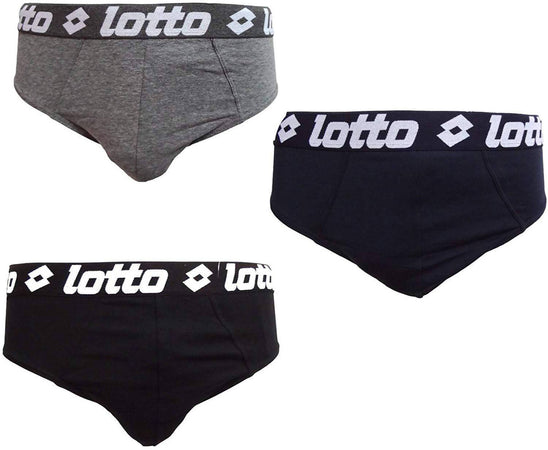 6 Pezzi Slip uomo in cotone a tinta unita bielastico con Elastico e Logo - Lotto
