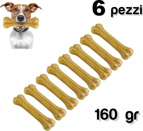 6 PZ SNACK A FORMA DI OSSO ANTISTRESS PER CANI DI PICCOLA MEDIA TAGLIA 8 CM  Trade Shop italia - Napoli, Commerciovirtuoso.it