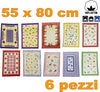 6 Strofinacci Cotone Fibra Naturale Asciugapiatti Asciuga Piatti Canovaccio Casa e cucina/Tessili per la casa/Tessili da cucina/Strofinacci Trade Shop italia - Napoli, Commerciovirtuoso.it