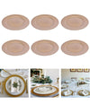 6 X Sottopiatti Natalizi In Plastica 33cm Decorazioni Natale Per La Tavola Gold