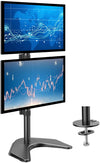 Supporto da Scrivania 2 Monitor 13-27'' Fissaggio con Base o Vite Passante