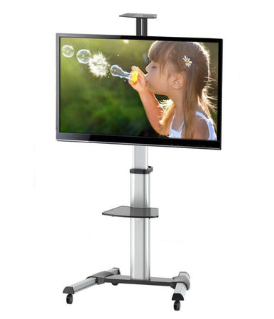 Supporto a Pavimento con una Mensola Trolley TV LCD/LED/Plasma 37-70''