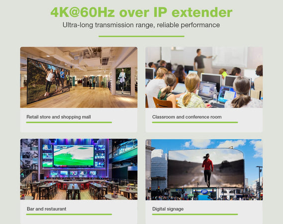 Extender HDMI 4K@60Hz con IR su Cavo Cat.6 fino a 120m