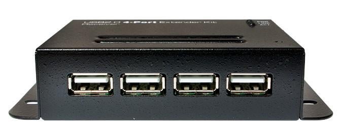 Extender USB su Cavo Cat.5/5e/6 fino a 50m con Hub 4 Porte