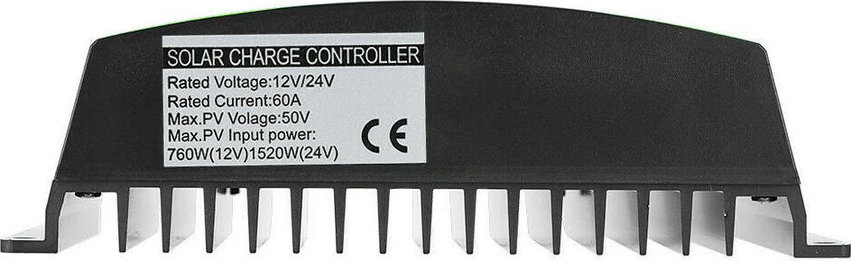 60 Ampere Controller Regolatore Di Carica Batteria del pannello solare 12V/24V Commercio Industria e Scienza/Energia solare e eolica/Regolatori e accessori per ricarica/Regolatori MPPT Zencoccostore - Formia, Commerciovirtuoso.it