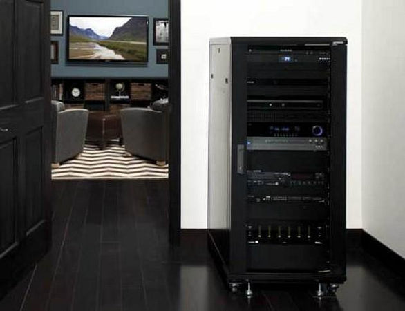 Armadio Rack 19'' 600x600 44U per Audio Video Nero