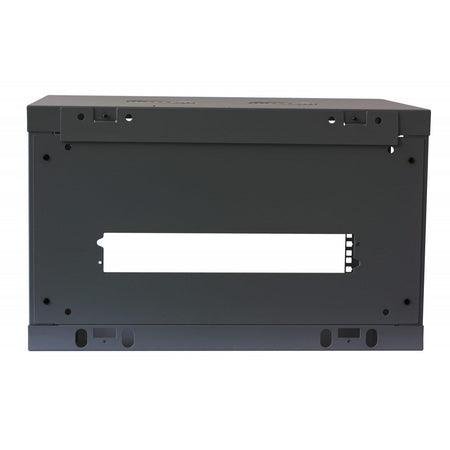 Armadio Rack 19'' a muro 6 unità sezione unica profondità 450mm Nero