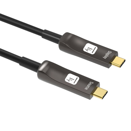 Cavo Audio/Video Ottico Attivo USB-C M/M AOC Fibra Ottica 4K 30m