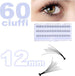 60-Ciuffi-Ciglia-Finte-12mm-Nero-Per-Ciglia-Naturali-Singole-Estensione-Trucco