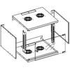 Armadio Rack 19'' a Muro 6U prof. 450 Grigio Assemblato