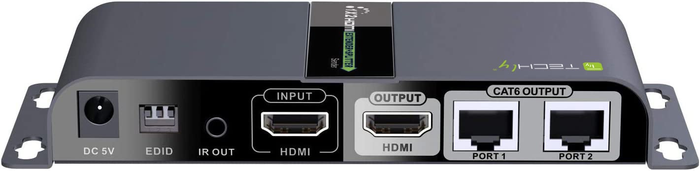 Extender Splitter HDMI 1x2 con IR su Cavo Cat. 6 fino a 40m