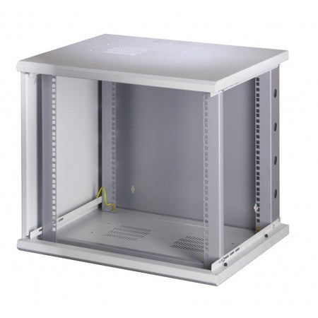 Armadio Rack 19'' a muro 16 unità sezione unica prof. 500mm Nero