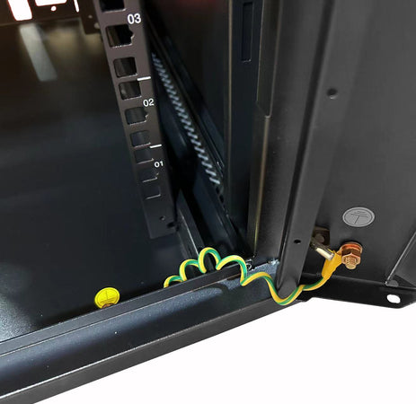 Armadio Rack 19'' a muro 15 unità sezione unica prof. 600mm Nero