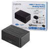 Docking Station USB3.2 Gen2 Doppio Slot HDD/SSD SATA da 2.5''/3.5'' Nero