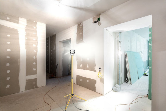 Faretto da Costruzione a LED con Treppiede Telescopico 30W