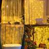 Tenda Natalizia Luminosa 300 LED Alimentazione USB e Telecomando