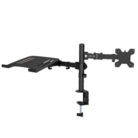 Supporto da Scrivania Braccio per Monitor 13-32'' e Mensola per Laptop