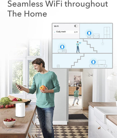 Sistema Wi-Fi 6 Mesh AX1800 Dual Band per Tutta la Casa, M1800 2pz