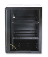 Armadio Rack 19'' a muro 12 unità sezione unica prof. 450mm Nero
