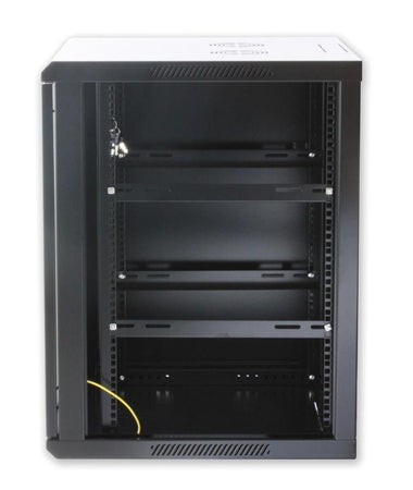 Armadio Rack 19'' a muro 12 unità sezione unica prof. 450mm Nero