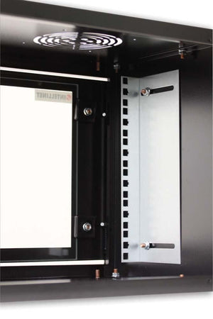 Armadio Rack 19'' a muro 10 unità prof. 400 Nero Assemblato