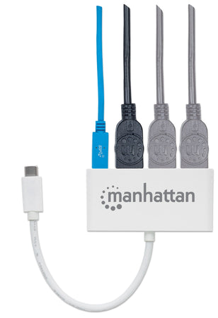 Hub USB 3.2 Gen 1 USB-C con 3 Porte USB tipo A e Alimentazione